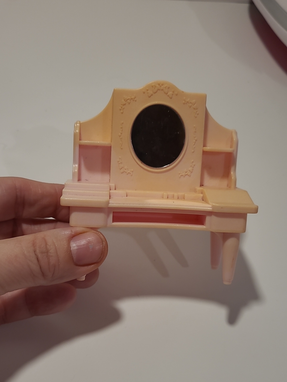 Vintage Style Pink Vanity Desk Accent EPOCH Sylvanian Families Calico   only